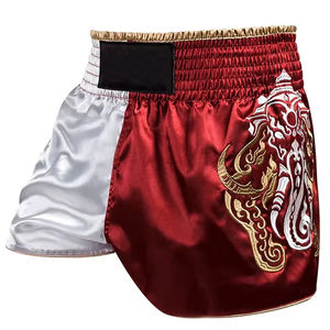 Shorts de sport pour hommes, logo personnalisable, shorts de combat en soie, vêtements doux pour la lutte et la boxe, shorts UFC d'arts martiaux - Product Image 1