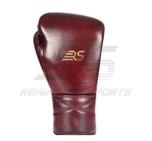 Guantes de boxeo con cordones de buena calidad, superventas, logotipo personalizado, guantes de boxeo de entrenamiento de competición para adultos - Product Image 4