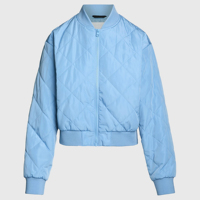 Chaqueta Bomber de poliéster de mejor diseño 2025 para mujer, ropa de calle de invierno de talla grande, cuello levantado, cremallera teñida lisa, transpirable