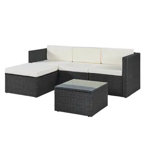 Modern Outdoor Patio Furniture Wicker Rattan Sofa High Quality Modular Sectional Sofa