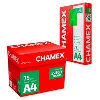 Papel de Copia Chamex A4 de la Mejor Calidad, 70gsm/75gsm/80gsm, Blanco, 100% Pulpa de Madera Virgen, 500 Hojas/Resma, Francia, para Fotocopiadoras