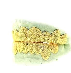 8X8 Custom Fit 14K Solid Gold 925 <b>Silver</b> & Diamond Dust Moissanite Mirror/Ice Cut Hip Hop Unisex Grillz for Weddings - Product Image 2