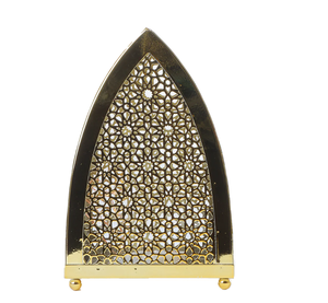 Best Price Metal <b>Gold</b> Candle <b>Lantern</b> For Tabletop Home Hotel Restaurant Decoration - Product Image 3