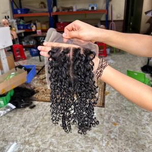 วิกผมบ๊อบแบบม้วนผมสำหรับต่อผมเป็นมัดผมสั้นผมลอนแบบมัดผมสั้นจากเวียดนาม - Product Image 3