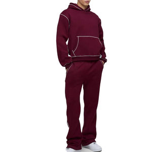 Conjuntos Deportivos con Capucha para Hombre, Última Moda Casual, Logotipo Personalizado, Impresión Personalizada, Marca Privada, 100% Algodón - Product Image 1