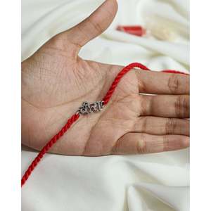 925 <b>Silver</b> Rakhi Vira <b>Charm</b> Fashion <b>Bracelet</b> Elegant <b>Silver</b> Rakhi <b>Charm</b> for Sister's Day - Product Image 1