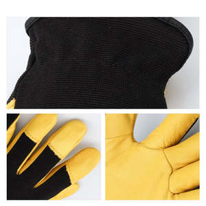 Gants de travail d'assemblage automobile industriel Gants de sécurité en cuir pour la protection du soudage Gants en cuir fendu - Product Image 6