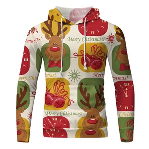 Sudadera con capucha con estilo de hombre de alta calidad personalizada invierno Impresión digital completa sublimada patrón 3D tela todo estampado nuevo diseño - Product Image 3