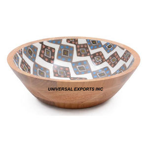 Ensaladera de madera con acabado personalizado, cuenco dulce hecho a mano de calidad superior, cuenco de Chocolate elegante clásico y elegante - Product Image 3