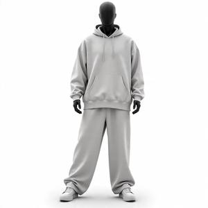 Conjuntos Deportivos Personalizados al por Mayor para Hombre, Tallas Grandes, con Logotipo Personalizado, de Alta Calidad, 100% Algodón, Felpa, Corte Holgado - Product Image 1