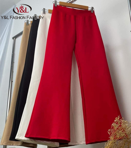 Custom Tailored High Quality Breathable Summer Women's <strong>Wool</strong> <strong>Pants</strong> Wide Leg Professional Design OEM ODM Manufacturer - Product Image 2