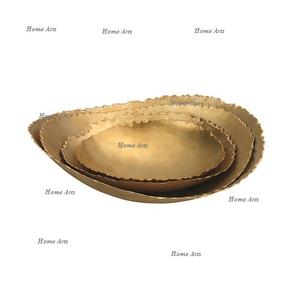 ชามเสิร์ฟอาหารทำจากทองเหลืองคุณภาพดีที่สุดชามเสิร์ฟขนมสีทองดีไซน์แบบได้เปรียบ - Product Image 2