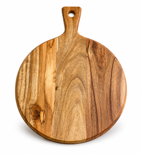 Planche à découper en bois d'acacia avec poignée pour servir, planches à découper de cuisine, pizza, pain, fromage, charcuterie, fruits, légumes - Product Image 2