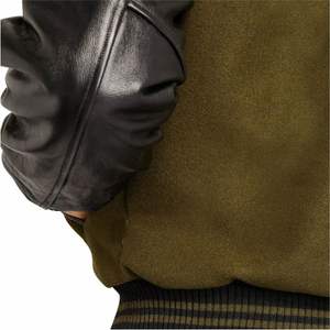 Chaqueta universitaria de satén para hombre hecha a medida para posición de logotipo frontal de invierno para béisbol y otros deportes - Product Image 3