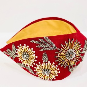 Luxury Handmade Beaded <b>Headband</b> For Special Occasions And Daily Use Lightweight Comfortable Stylish Design From India - Product Image 5