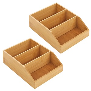 Bamboo <b>wooden</b> <b>storage</b> <b>box</b> with compartments Handmade Bamboo <b>Box</b> Eco-Friendly Natural Home Table Decor Wholesale from Vietnam - Product Image 2