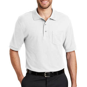Uniforme de negocios Logotipo de impresión personalizado en blanco Polos de secado rápido para hombres - Product Image 1