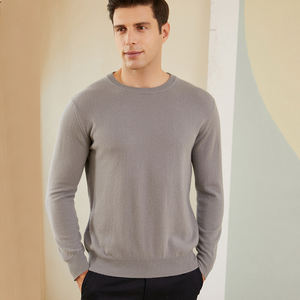 2025 chaud-populaire tricoté cachemire hommes pulls décontractés coupe ajustée sueurs luxe 100% pur cachemire pull col rond pull - Product Image 2