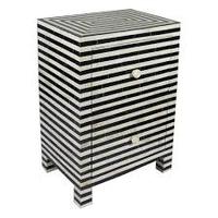 Meubles de salon de luxe modernes de haute qualité au prix de gros Table d'appoint ronde en bois avec incrustation d'os et de résine quantité minimale de commande 20 pièces