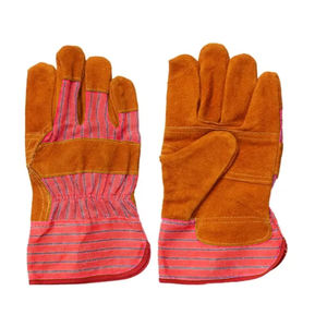 NEW Arrival Gants de travail standard en cuir de vache texture grain résistant à la déchirure respirant longueur personnalisable pour hommes femmes Bon - Product Image 6