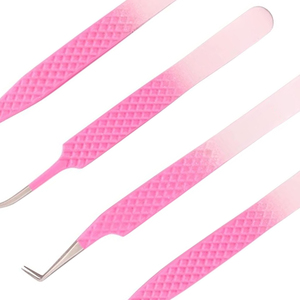 Pinzas de pestañas de alta precisión antideslizantes personalizadas de etiqueta privada para extensión de pestañas Pinzas de pestañas de precisión de alta calidad - Product Image 6