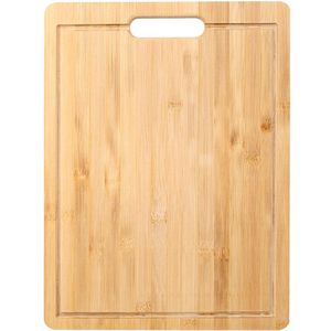 Wooden chopping board with juice groove to prevent <b>liquid</b> spills while cutting fresh fruits or cooked meat - Product Image 2