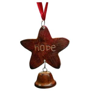 Diseño de Metal colgante Navidad artesanía india más vendidos artesanías al por mayor regalos decoración del hogar Mango madera de acacia - Product Image 5