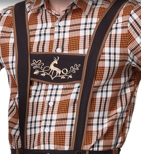 Prendas bávaras Nueva llegada Hombres Hot Traditional Octoberfest Bavarian Lederhosen Shorts Custom Unique Shorts - Product Image 3