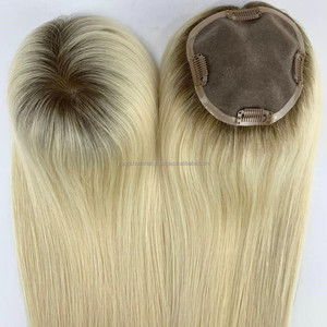 ที่ปิดผมคนจากหนังเทียม13x4ทำจากหนังเทียมของผู้หญิงผิวดำแบบหนังแท้ยุโรปขนาด24นิ้ว - Product Image 2