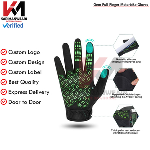 ถุงมือมอเตอร์ไซค์กันน้ำสำหรับฤดูหนาว หนา อุ่น กันลม แบบเต็มนิ้ว รองรับหน้าจอสัมผัส ป้องกันแรงกระแทก อุปกรณ์ป้องกันสำหรับผู้ชาย - Product Image 3