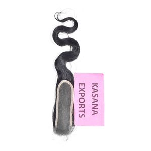 Brazilian 2*<b>6</b> Closure Fblhair Raw Wholesale Virgin 100% Weave natural <b>color</b> black women cuticle aligned deep wave Human <b>Hair</b> - Product Image 2