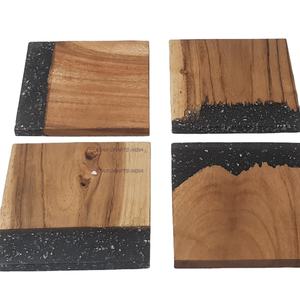 Affordable Best Selling Christmas Drink Round & Square Wooden & Resin <b>Slate</b> Best <b>Coaster</b> for Drink Tea Coffee From SCI - Product Image 1
