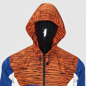 Ensemble survêtement personnalisé deux pièces coupe-vent short et veste, design personnalisé, fermeture éclair, nylon, polyester, streetwear, ensemble coupe-vent pour homme - Product Image 2