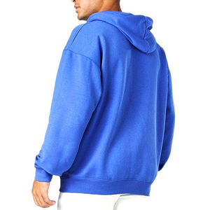 เสื้อฮู้ดดี้โอเวอร์ไซส์ผ้าฝ้าย 100% สำหรับผู้ชาย สไตล์วินเทจ แต่งลายปักโลโก้  ระบายอากาศได้ดี หนานุ่ม เหมาะสำหรับฤดูหนาว รับผลิตแบบ OEM - Product Image 3