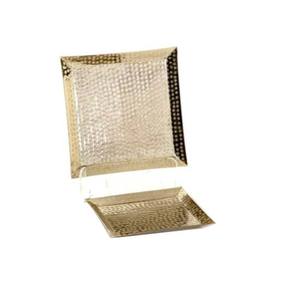 Accueil Hôtel Vaisselle Alimentaire Plat De Service En Métal Plateau De Service Restaurant Hôtels Décor De Table Servant Utilisation Multifonctionnelle - Product Image 2