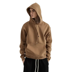 2025 vente en gros conception personnalisée collège vêtements décontractés conception hommes sweats à capuche couleur unie haute qualité 100% coton sweats à capuche pour unisexe - Product Image 6
