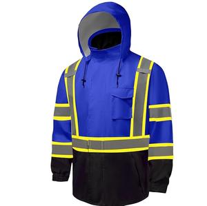 Veste d'extérieur de haute qualité en toile de printemps, réfléchissante haute visibilité, chauffante, imperméable et respirante, de sécurité, vente en gros OEM - Product Image 4