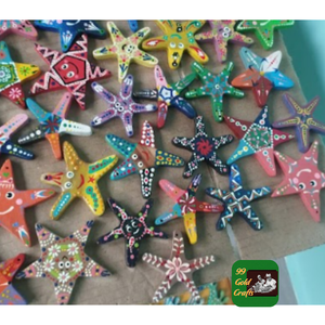 รูปปั้นปลาทำด้วยมือทำจากไม้ธรรมชาติเครื่องประดับตกแต่งผนังแขวนผนังธีมชายหาดภายในจากเวียดนาม - Product Image 6