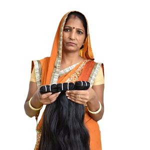 100% Cutícula alineada Raw Silky Black Straight Bundles Venta al por mayor Templo camboyano Extensiones de cabello humano indio Onda profunda suelta - Product Image 1