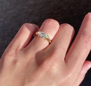 Elegant Marquise White Cut Lab grown Diamond Rose Gold Women's <b>Statement</b> <b>Ring</b> IGI Certified Party Wear Evening Events Wedding - Product Image 1