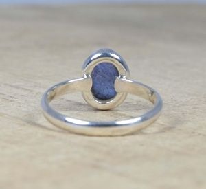 Real Blue Tanzanite 925 Sterling Silver Rhodium Plated Solitaire Ring Vintage Luxury Premium Grade Jewelry February Birthstone - Product Image 4
