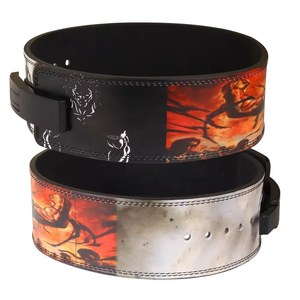 OEM y ODM tendencia personalizada 10mm 13mm PU sublimación Anime cinturón gimnasio levantamiento de pesas palanca hebilla cinturones de levantamiento de pesas - Product Image 1