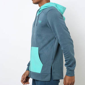 Nouveautés Vêtements de plein air Sweats à capuche décontractés pour hommes Sweats à capuche pour hommes de couleur unie à séchage rapide en coton mélangé - Product Image 3