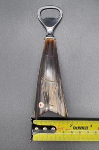 Abridor de Botellas Vintage con Mango de Cuerno de Búfalo, Herramienta de Cocina Única Hecha a Mano, Sacacorchos y Abridores, Regalo de Inauguración de Casa - Product Image 5