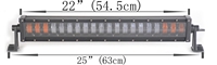 Barre lumineuse de travail LED à rangée unique 11 pouces Spot IP67 blanc ambre 48W phare de conduite pour camion tout-terrain ATV SUV accessoire de voiture