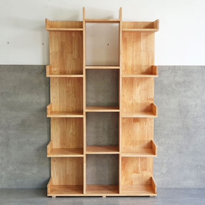 ชั้นวางหนังสือไม้ยางพารา 5 ชั้น รุ่น KS68208 ขนาด 100x30x170 ซม. สำหรับห้องนั่งเล่น สำนักงาน ห้องเด็ก แบบตั้งพื้น ติดตั้งง่าย - Product Image 4