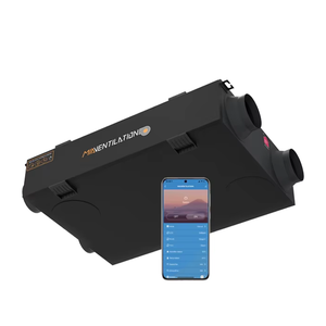 Système de ventilation mécanique intelligent WIFI à <span class=keywords><strong>double</strong></span> <span class=keywords><strong>flux</strong></span> avec récupération de chaleur et unité d'échange thermique d'air - Product Image 2
