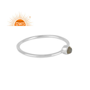 Nouveauté Bague empilable en argent sterling fin avec pierres précieuses en labradorite naturelle, bijoux personnalisés pour femmes, cadeau pour elle - Product Image 1