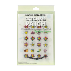 [Catch Me Patch] Parches Hidrocoloides para el Acné y las Imperfecciones con Diseño de Flores Emoticon, Resistentes al Agua, Ultrafinos, 72 Unidades - Product Image 1