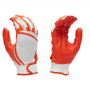 Guantes de Bateo de Softbol de Cuero con Logotipo Personalizado 2023, Profesionales, de Alta Calidad, Tejidos, Transpirables, con Cierre de Gancho y Bucle, Talla Grande, Casuales - Product Image 1